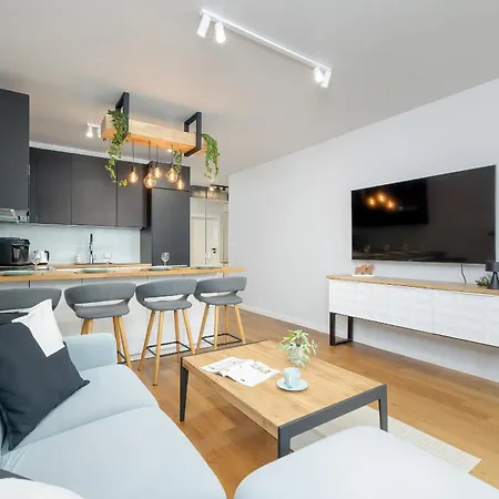 Apartment Slusarska Modern With Balcony & Parking Cracow Zablocie By Renters Prestige Krakow